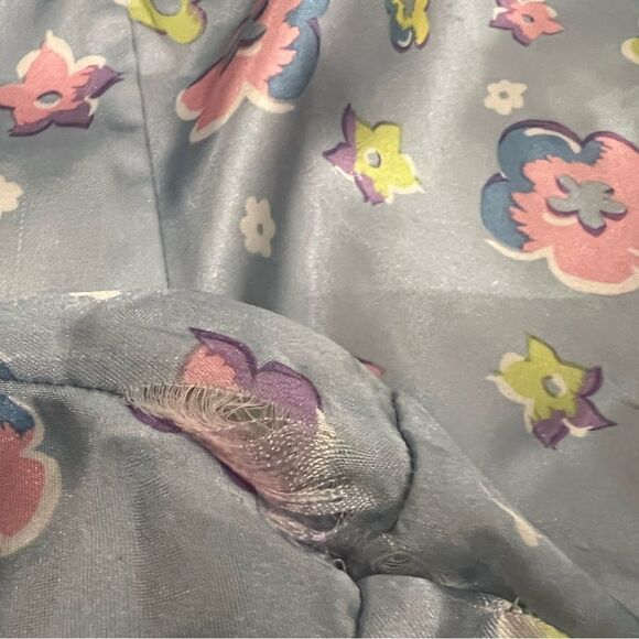 Fun Vintage Peak 90s Gal Flower Power Satin Pajamas - Picture 12 of 12
